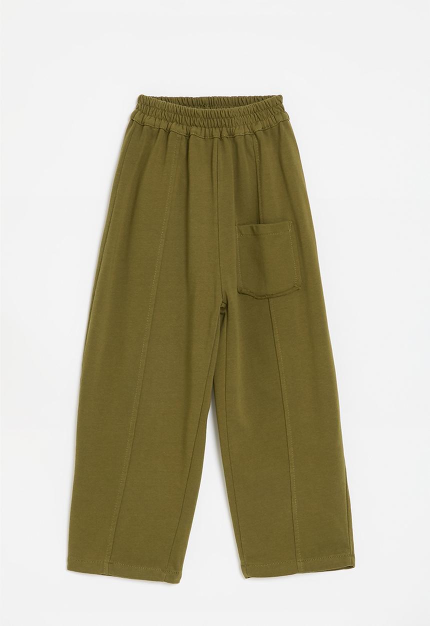 Pop Candy - Panelled sweatpants - army green