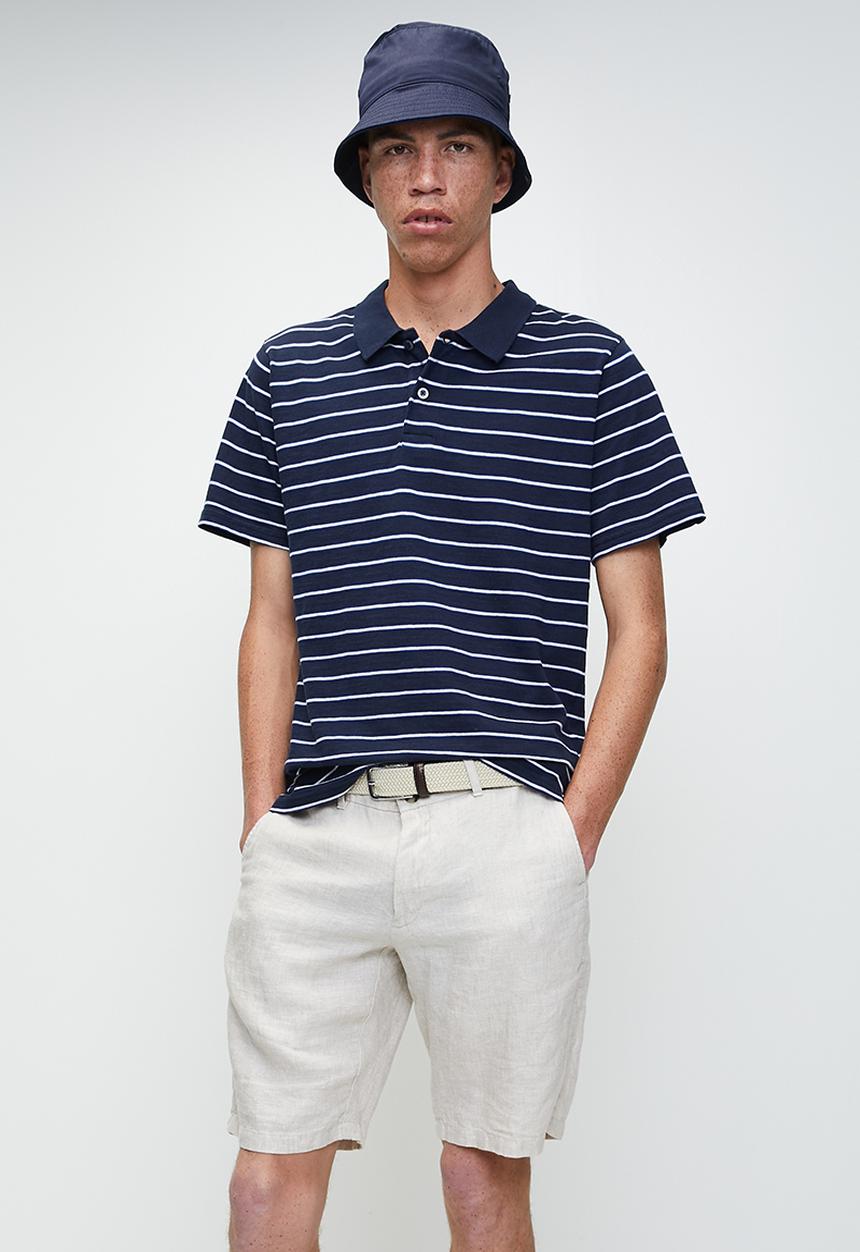 Levi’s® - Merritt Jersey Polo - Micah Stripe Navy Blazer Slub Jersey