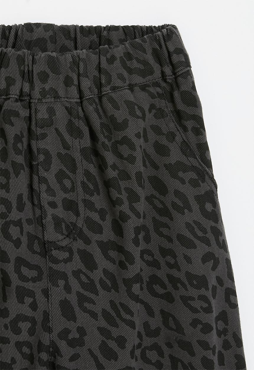 Pop Candy - Wide leg jeans - leopard print/grey