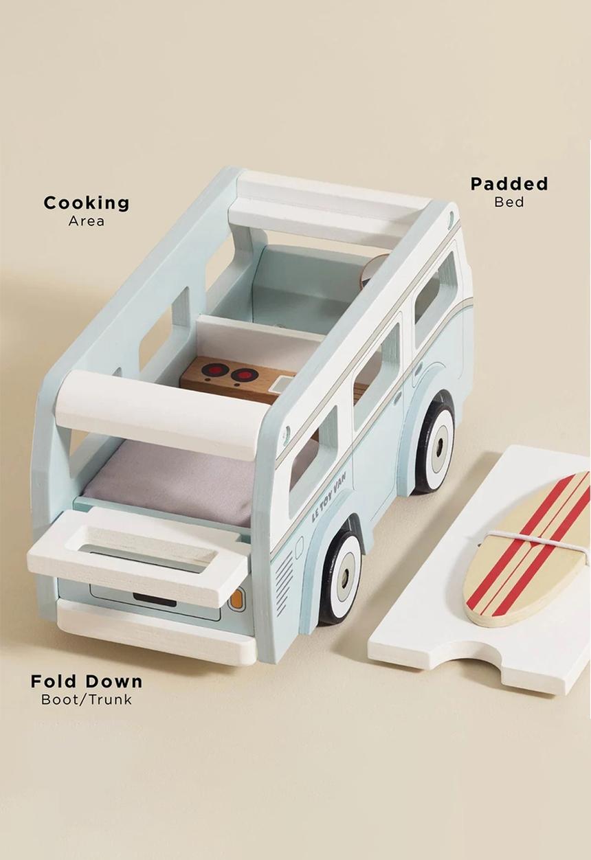 Le Toy Van - Wooden Holiday Camper Van  - light blue
