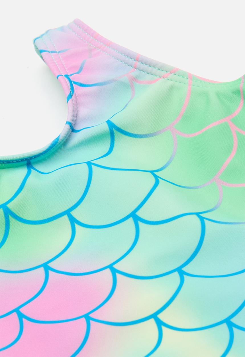 Pop Candy - Scale printed one piece swimsuit - multicolour