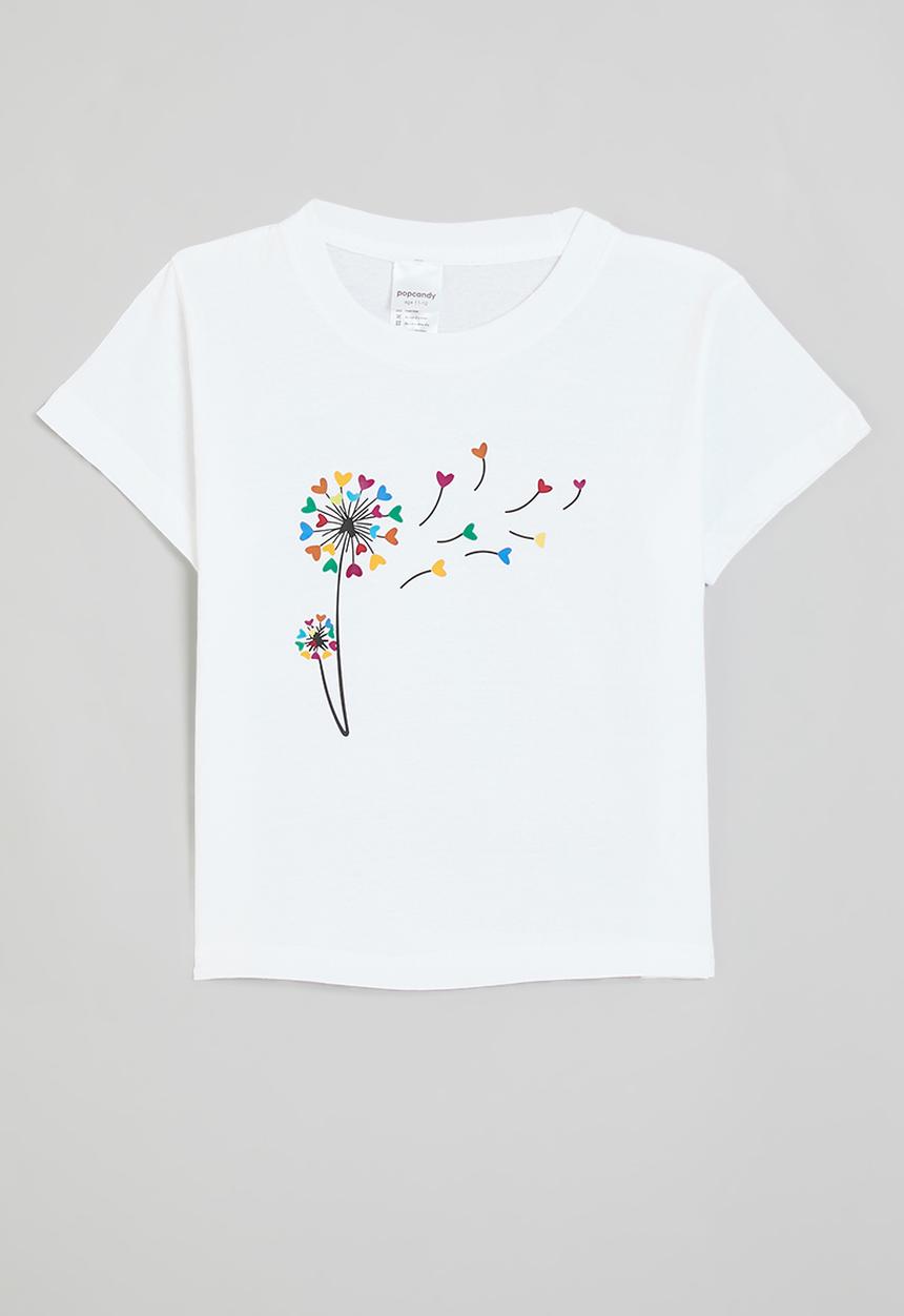 Pop Candy - Dandelion graphic tee - white