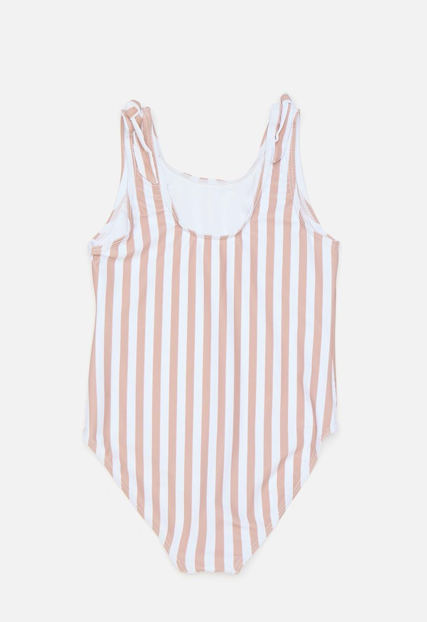 Pop Candy - One piece swimsuit - beige stripe