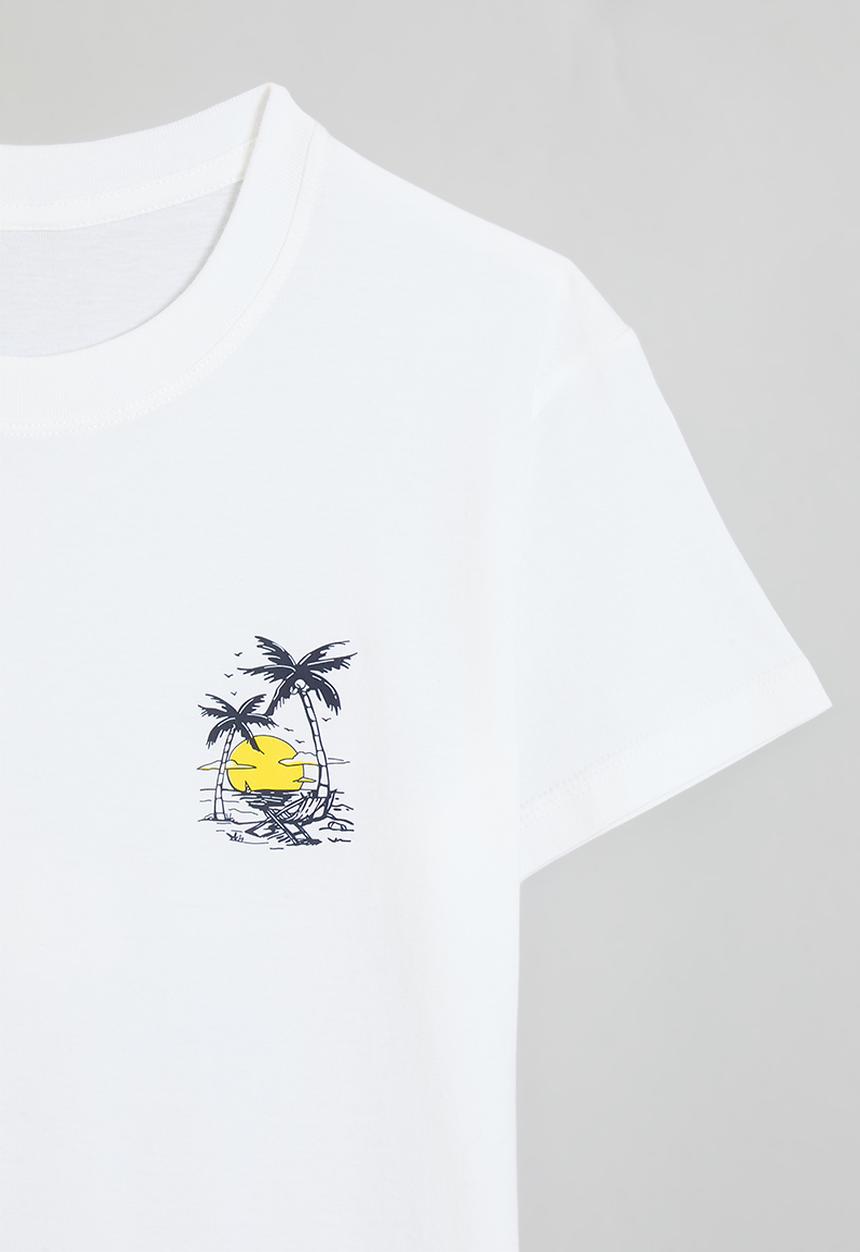Pop Candy - Slogan & placement print tee - white/live in the moment