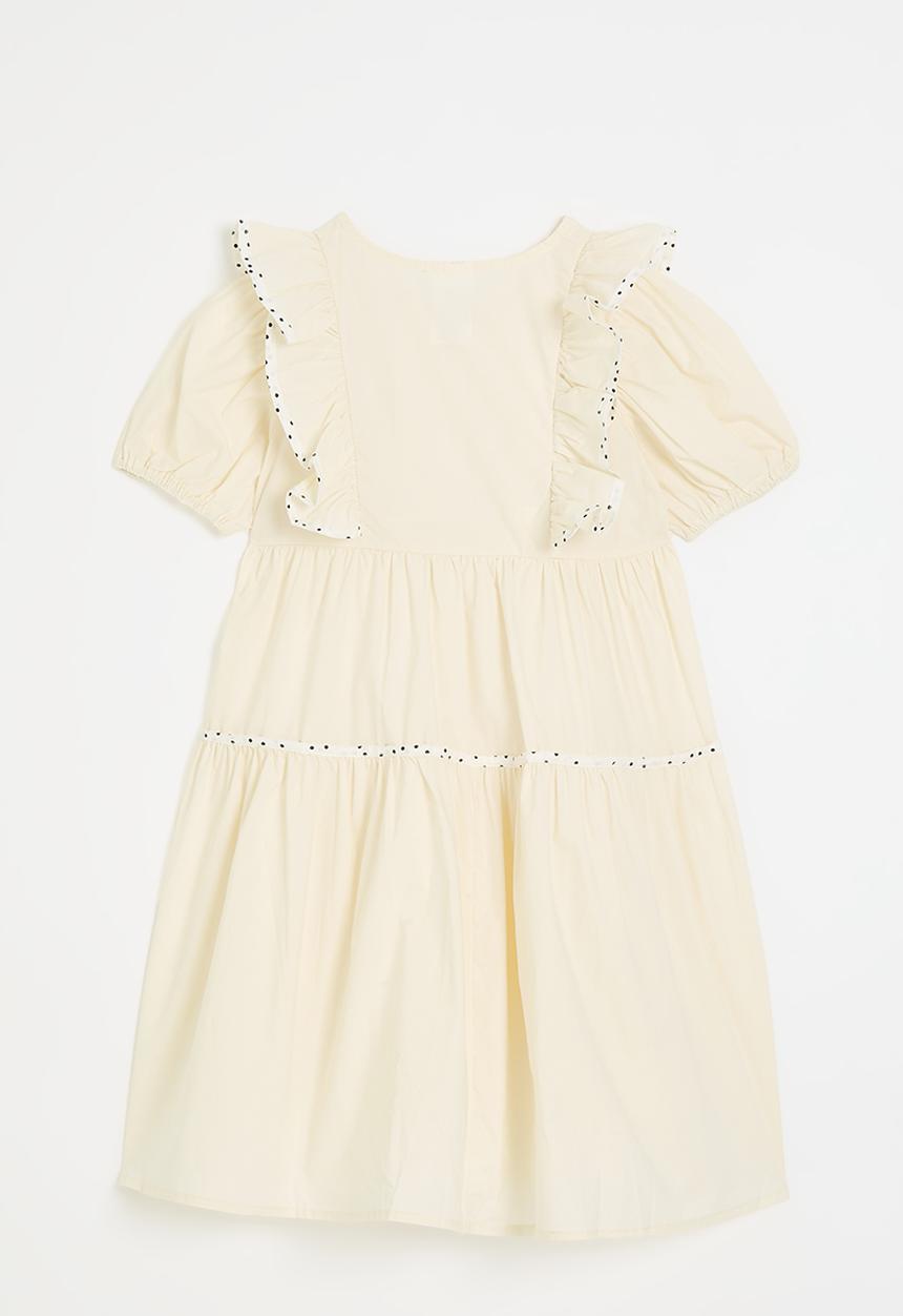 Pop Candy - Half button dresss - off white