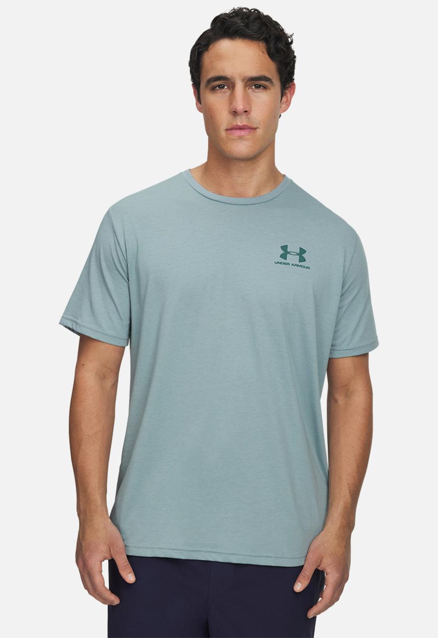 Under Armour - UA Left Chest Logo Short Sleeve Tee- Serpentine & jasper blue
