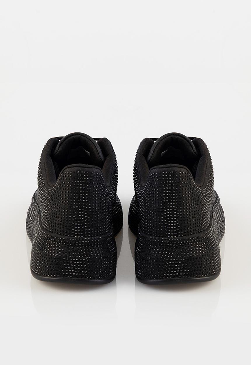SISSY BOY - Emblazon all over diamante sneaker - black