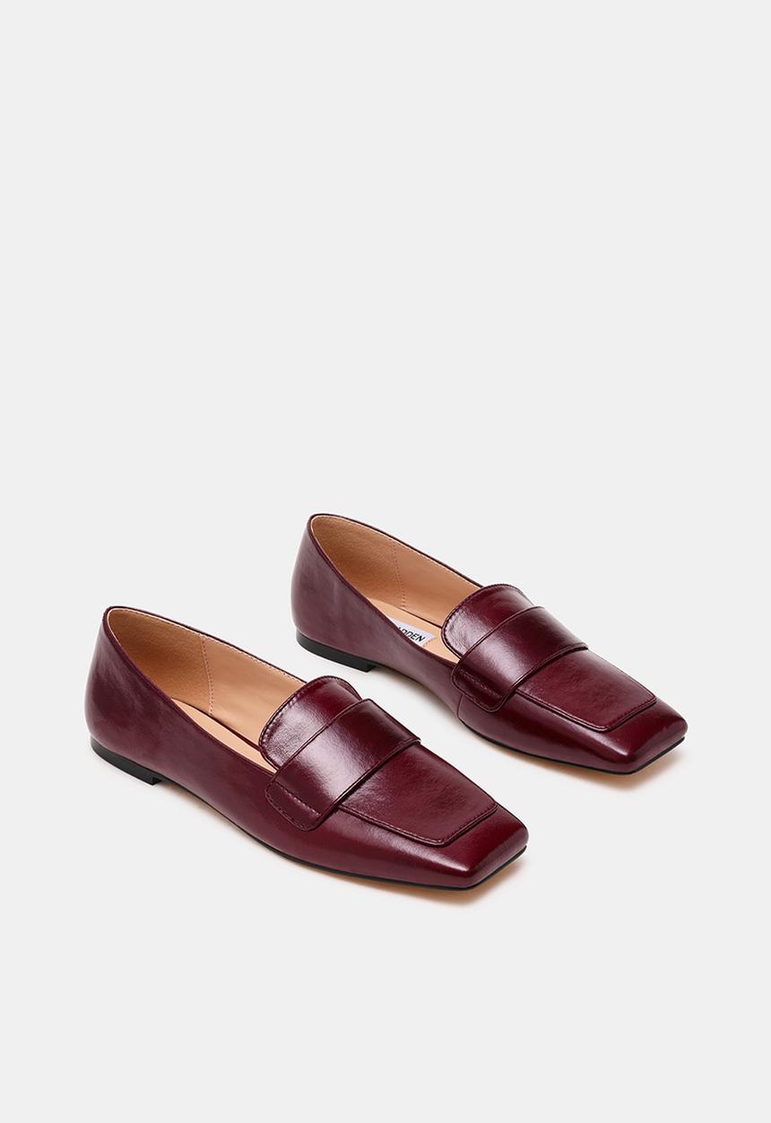 Steve Madden - Monarc loafer  - dk cherry crinkle
