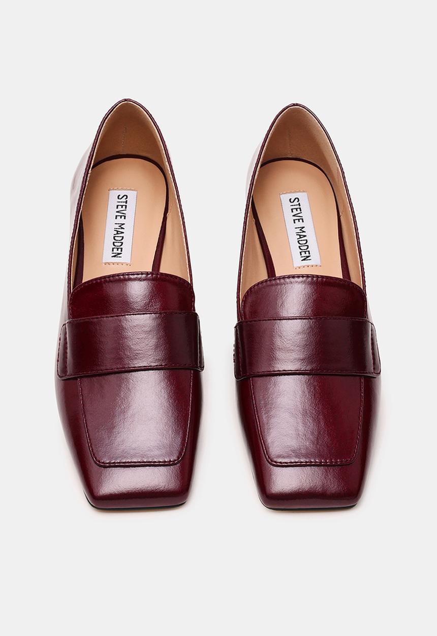 Steve Madden - Monarc loafer  - dk cherry crinkle