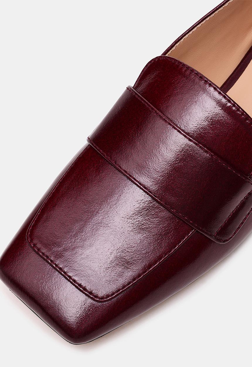 Steve Madden - Monarc loafer  - dk cherry crinkle