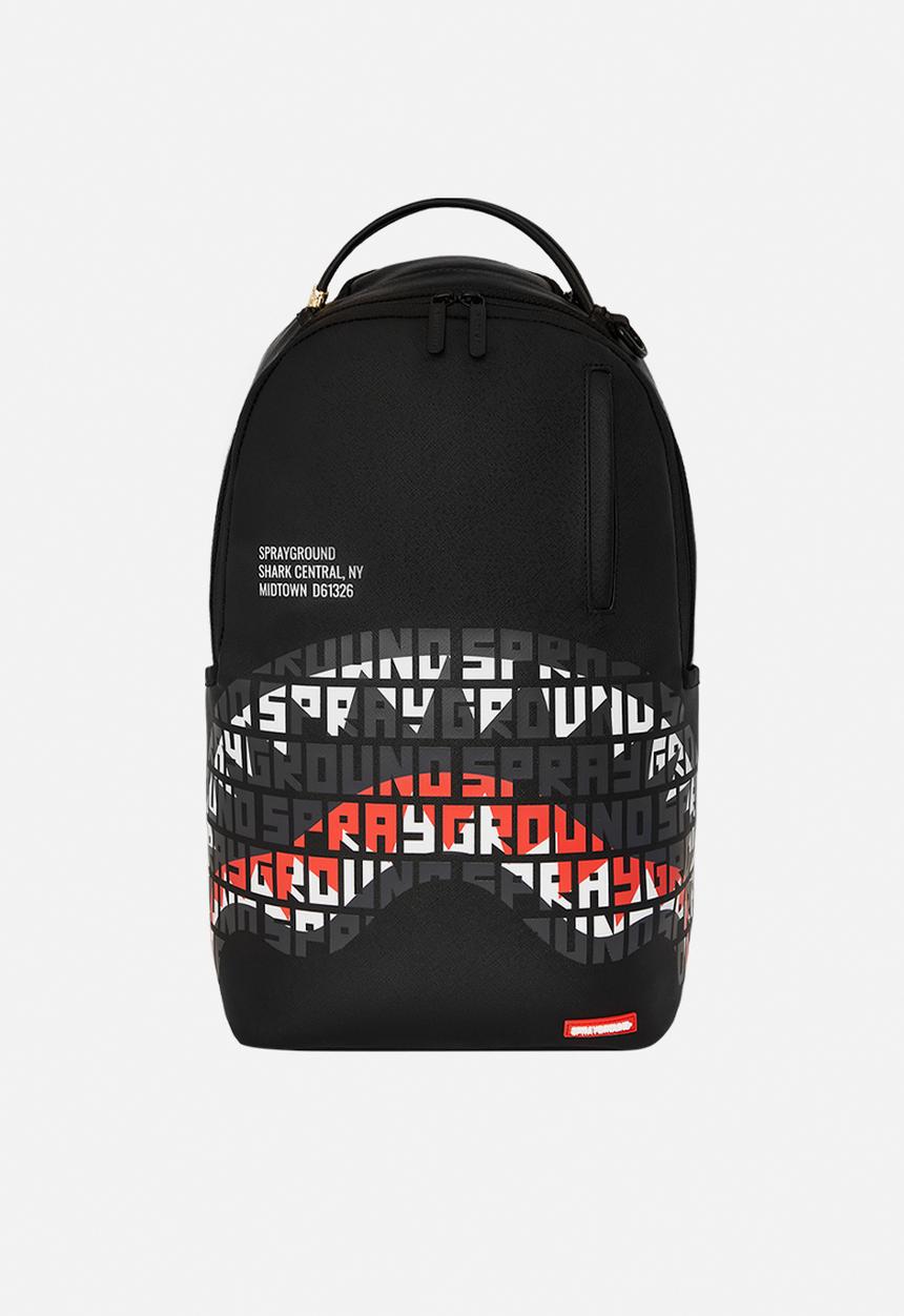 Sprayground - Shark central infiniry mouth dlxsv backpack- black