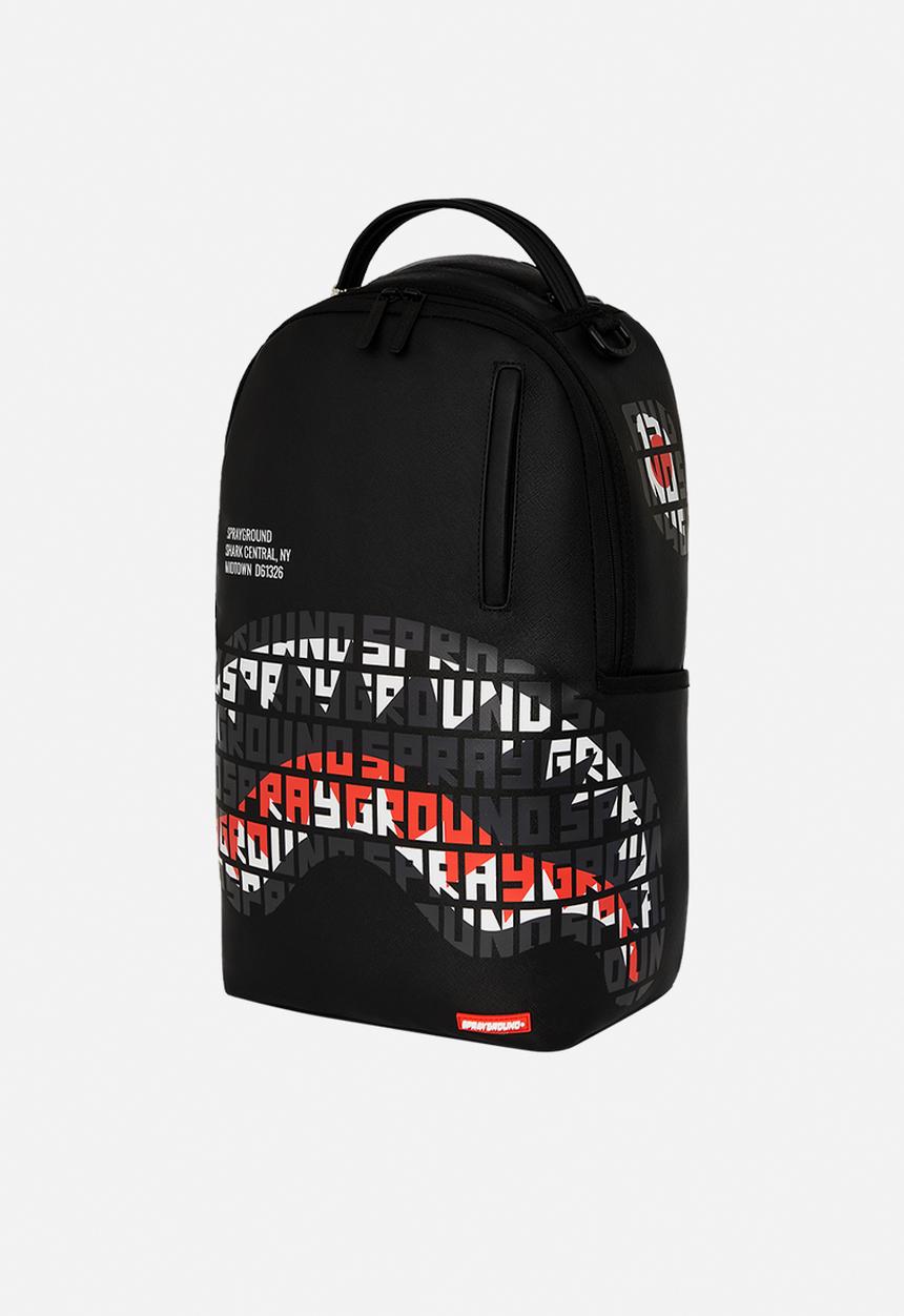 Sprayground - Shark central infiniry mouth dlxsv backpack- black