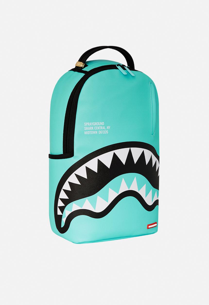 Sprayground - Shark central aqua dlxsv backpack- blue