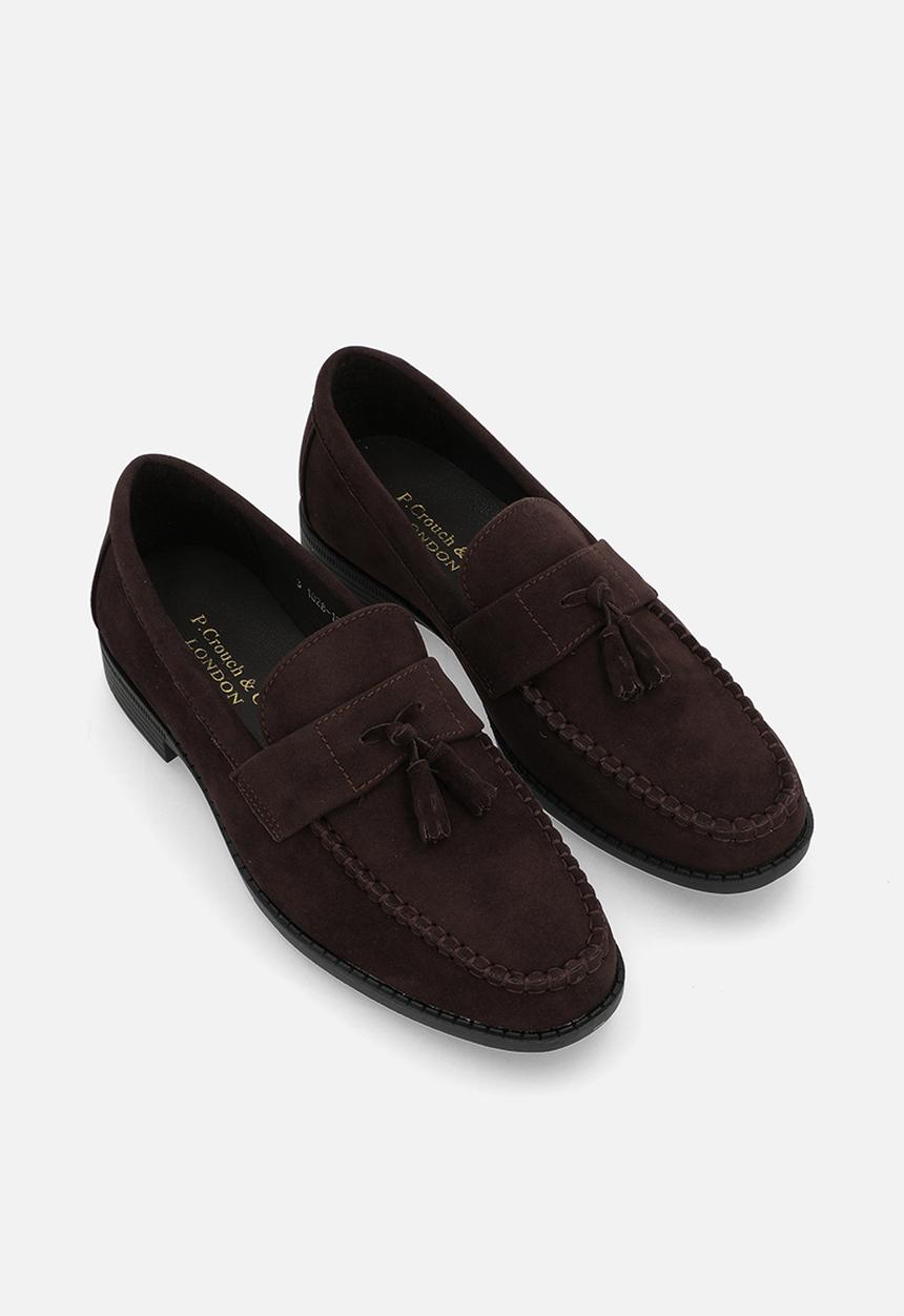 PC - Suede tassel loafer  - brown