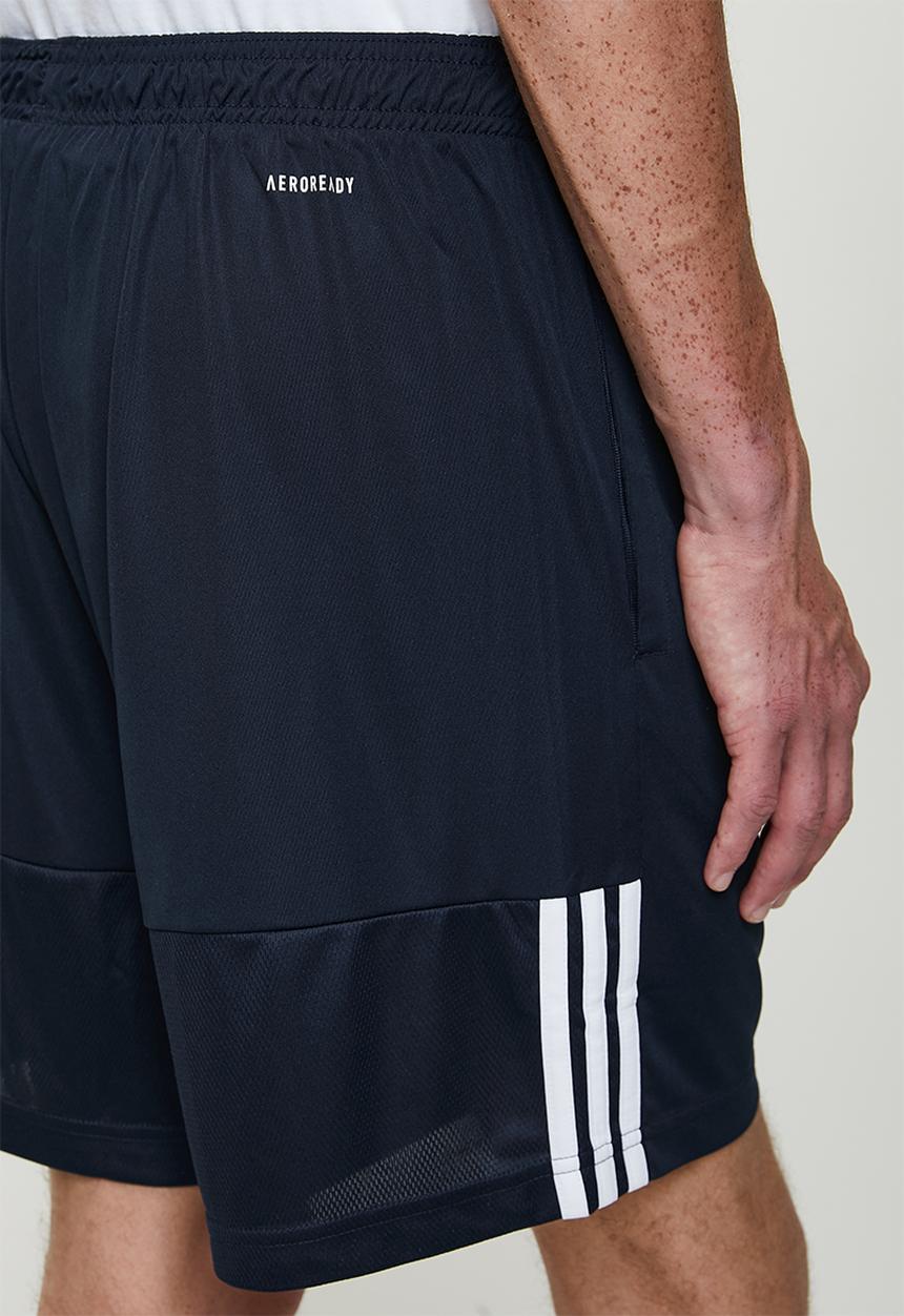 adidas Performance - Sereno AEROREADY Cut 3-Stripes Shorts - Legend ink/white