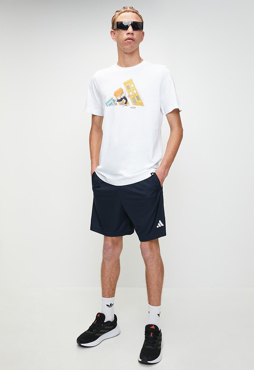 adidas Performance - Sereno AEROREADY Cut 3-Stripes Shorts - Legend ink/white