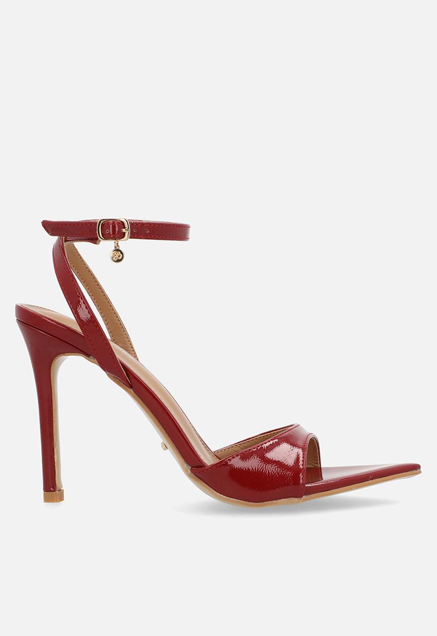 Miss Black - Camisol 2 toe loop stiletto heel - red