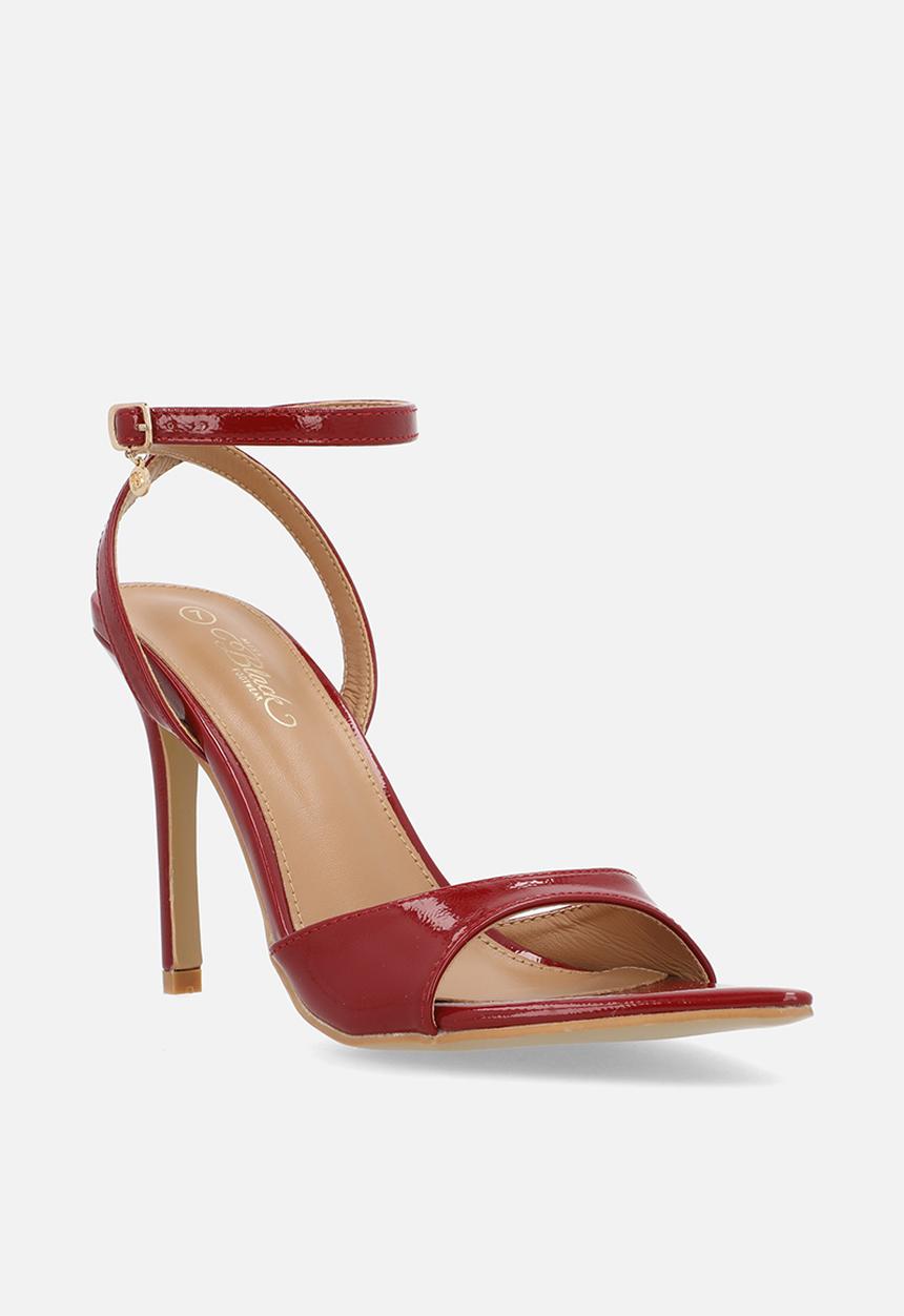 Miss Black - Camisol 2 toe loop stiletto heel - red