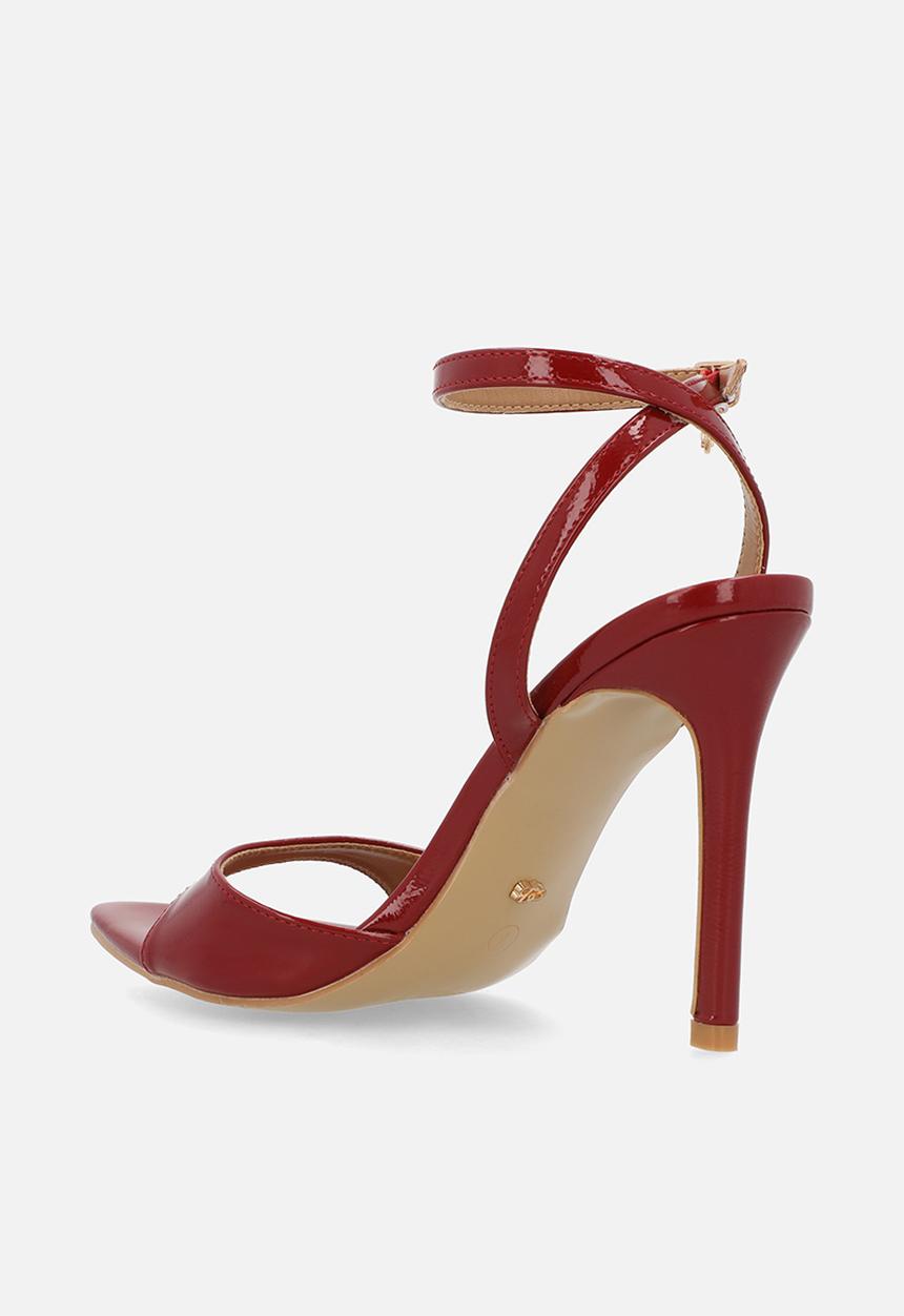 Miss Black - Camisol 2 toe loop stiletto heel - red