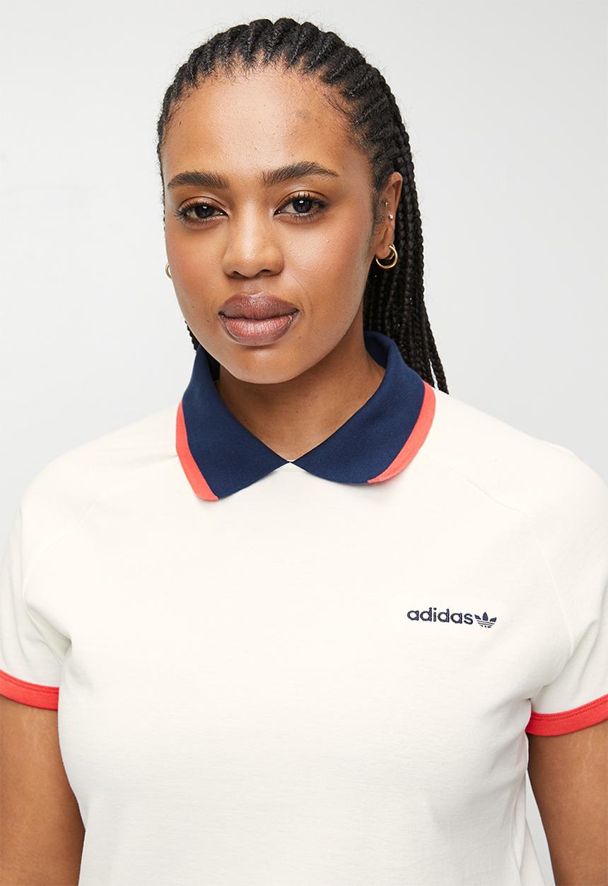 adidas Originals - Plus Short Polo - White