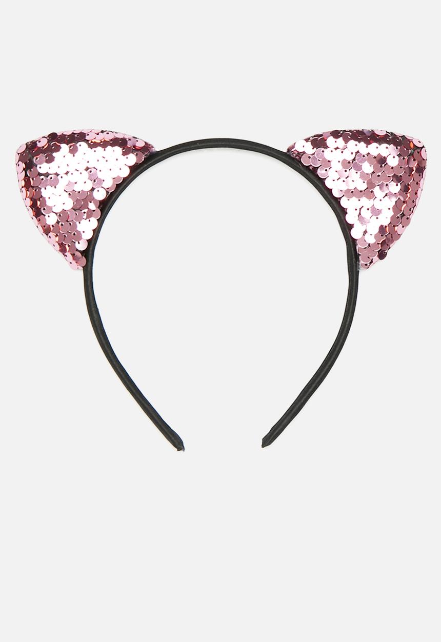 Pop Candy - Cat ear hairband - pink sequins