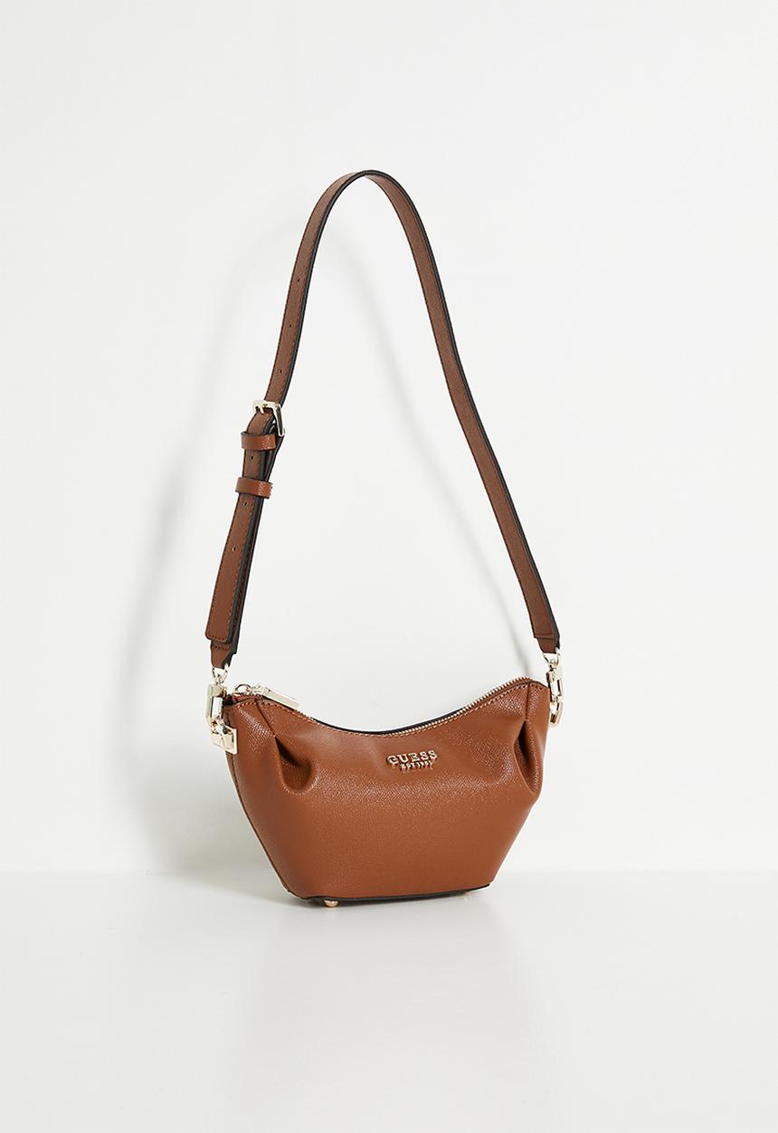 GUESS - Amorette Girlfriend Satchel Bag - brown
