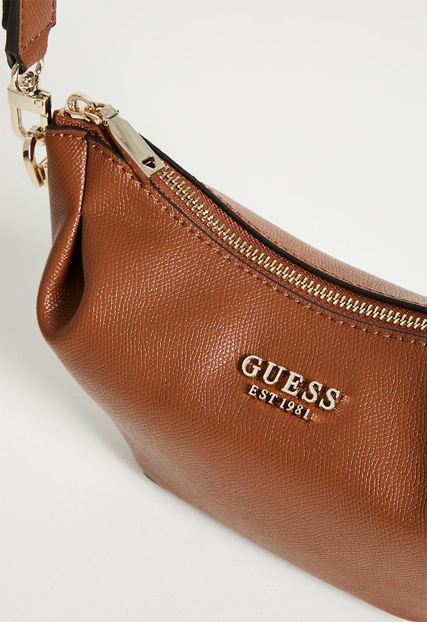 GUESS - Amorette Girlfriend Satchel Bag - brown