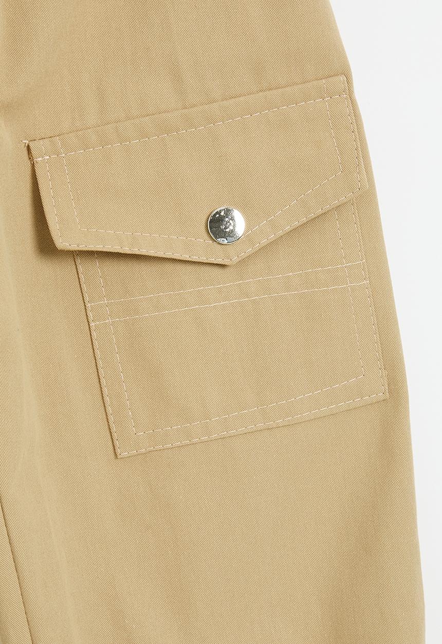 Pop Candy - Cargo pants with pocket variation - beige