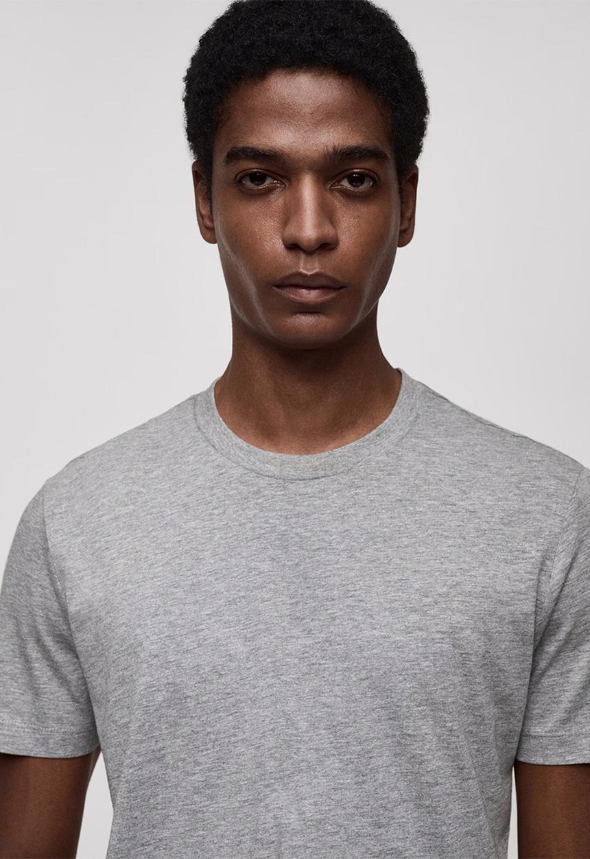MANGO - Camiseta Cherlo - Medium Gray