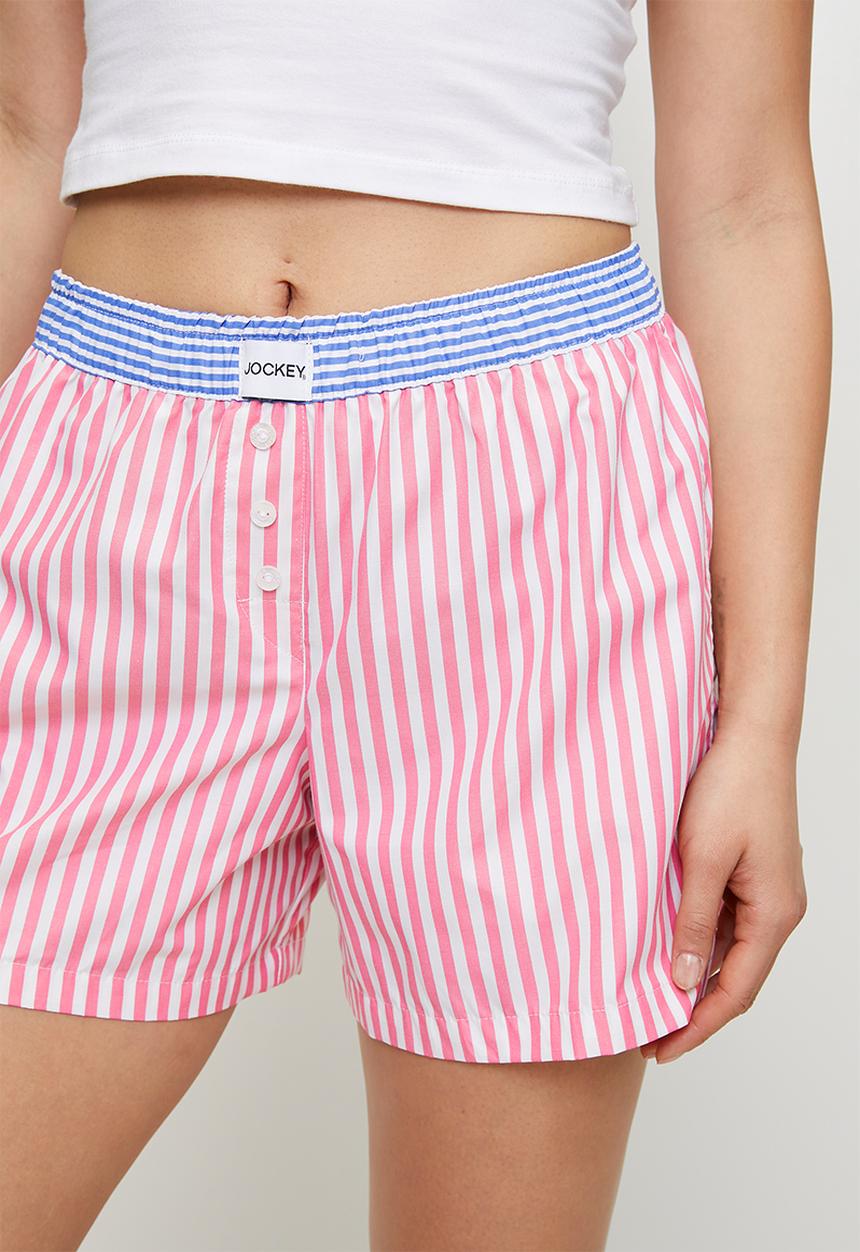 Jockey - Jockey ladies woven boxer - thick pink