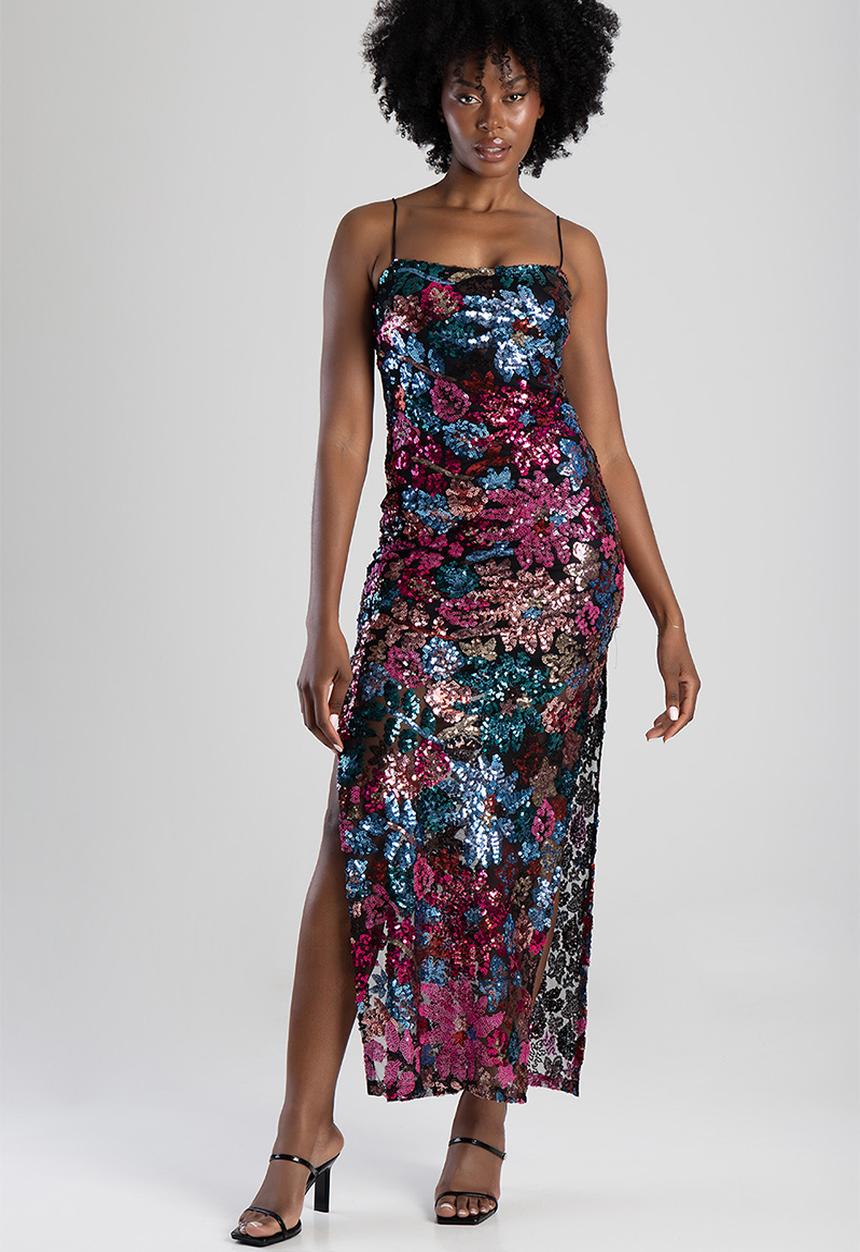 SISSY BOY - Give My All:Basic Glam Maxi Dress - Pink / Blue