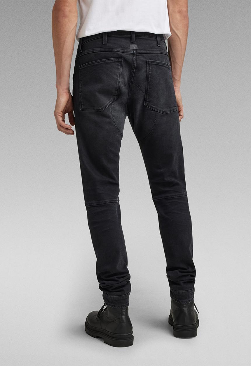 G-STAR - 5620 3D Zip Knee Skinny - black
