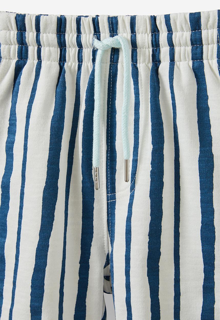 Cotton On - Henry slouch short - deep dive/vanilla rough stripe