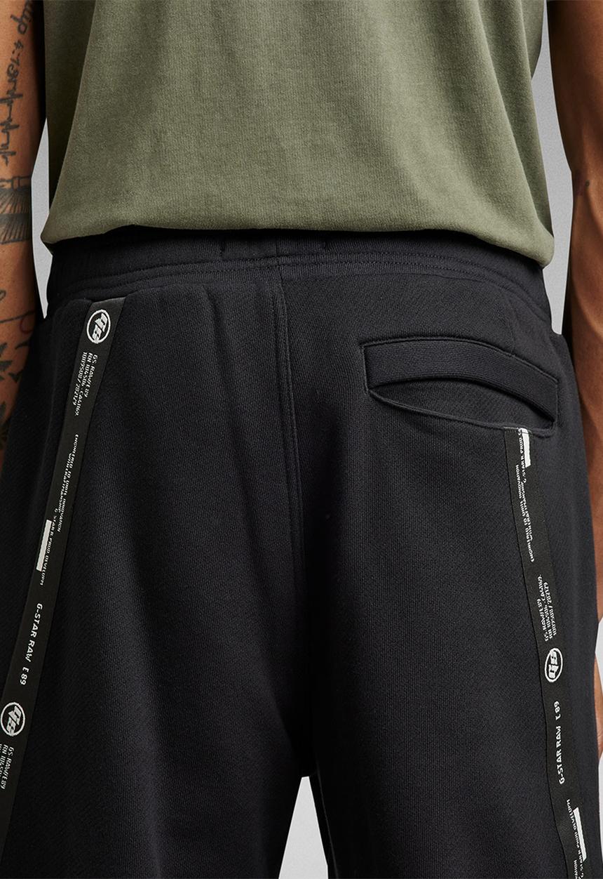 G-STAR - Logo tape sw pant - black 