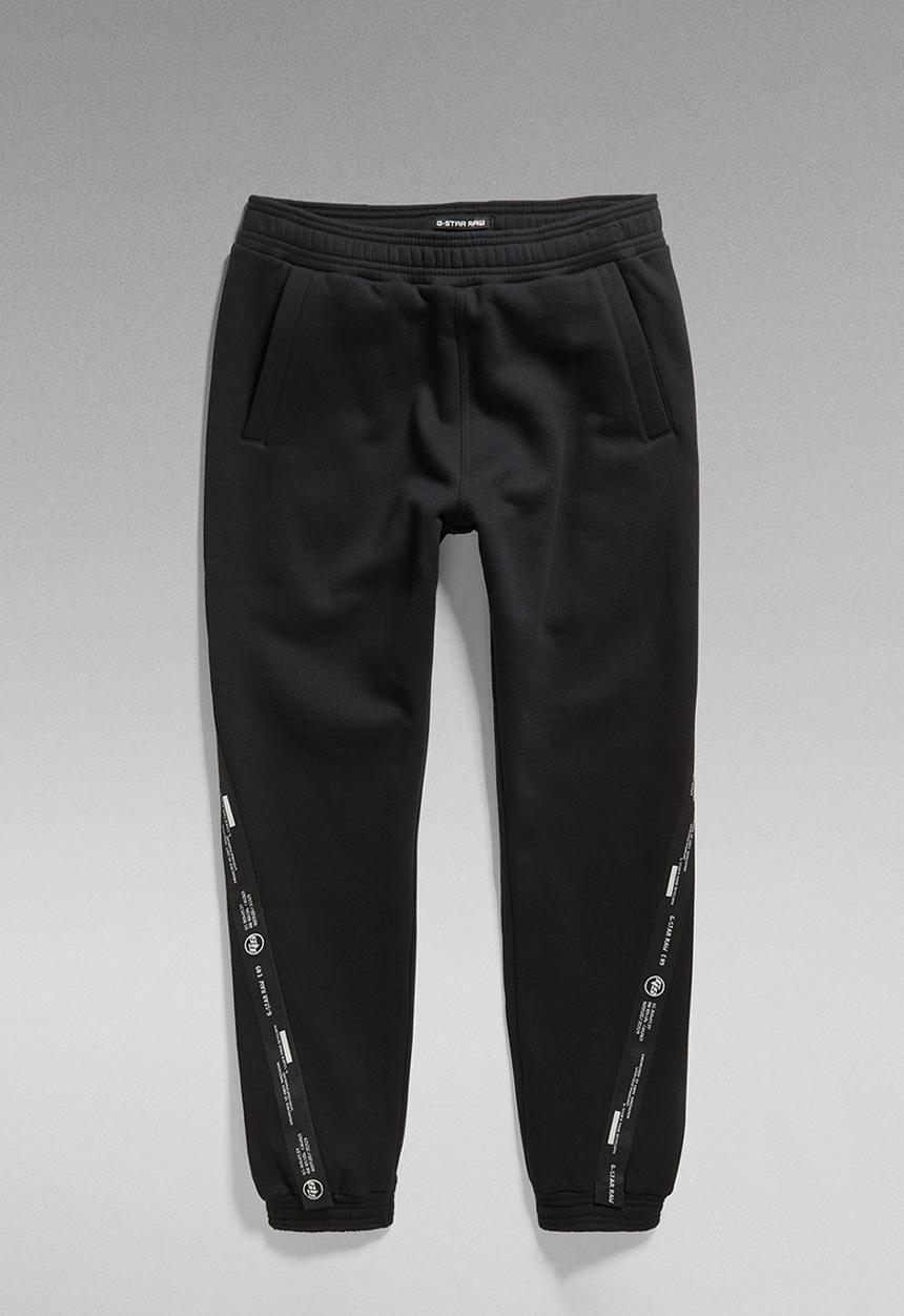 G-STAR - Logo tape sw pant - black 