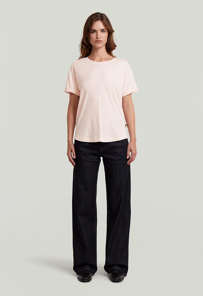 G-STAR - Rolled Up Sleeve Boyfriend Top Wmn - Pink