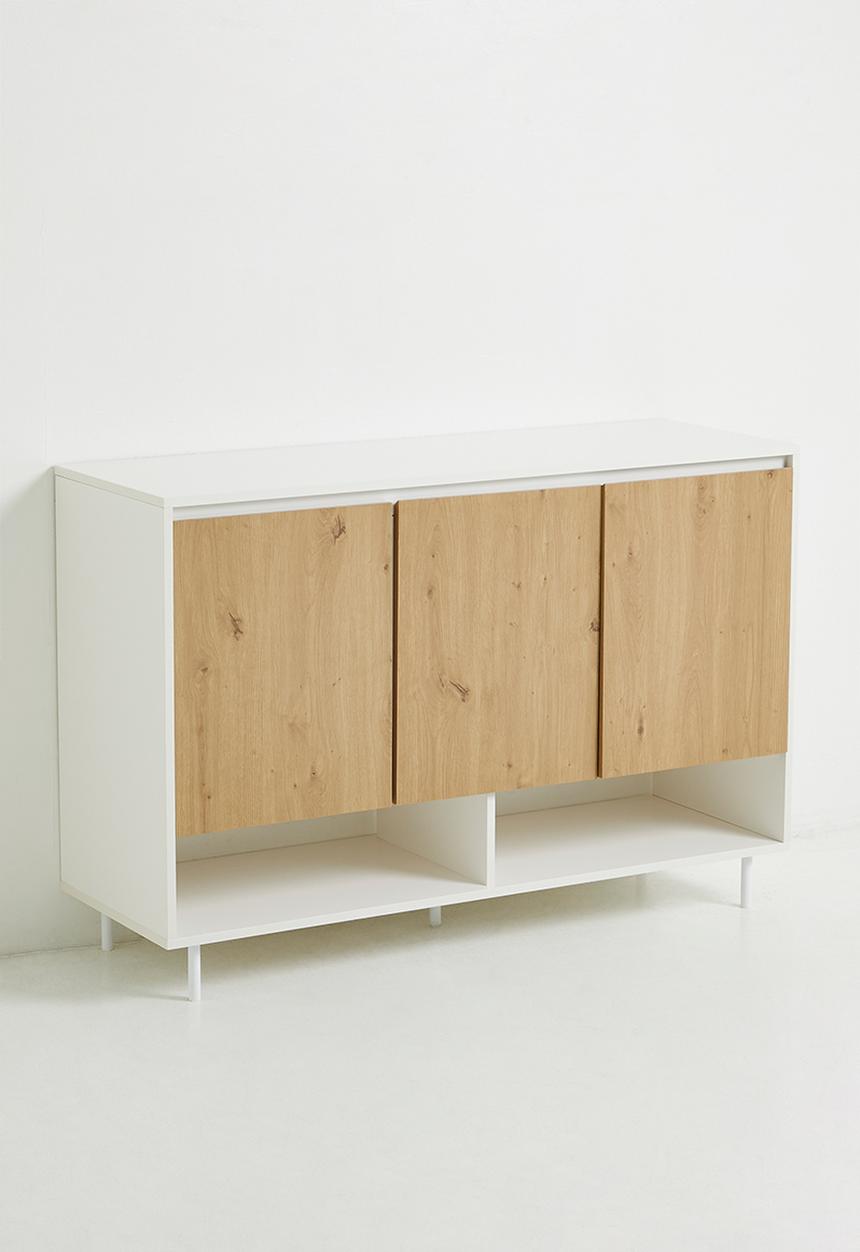 Sixth Floor - Billy 3 door sideboard - white