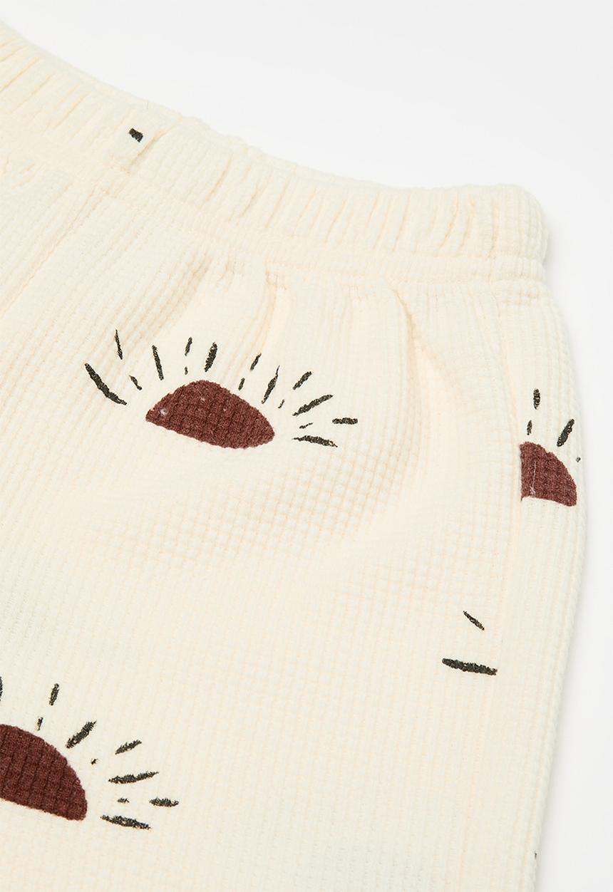 Pop Candy - Sun all-over print shorts - neutral