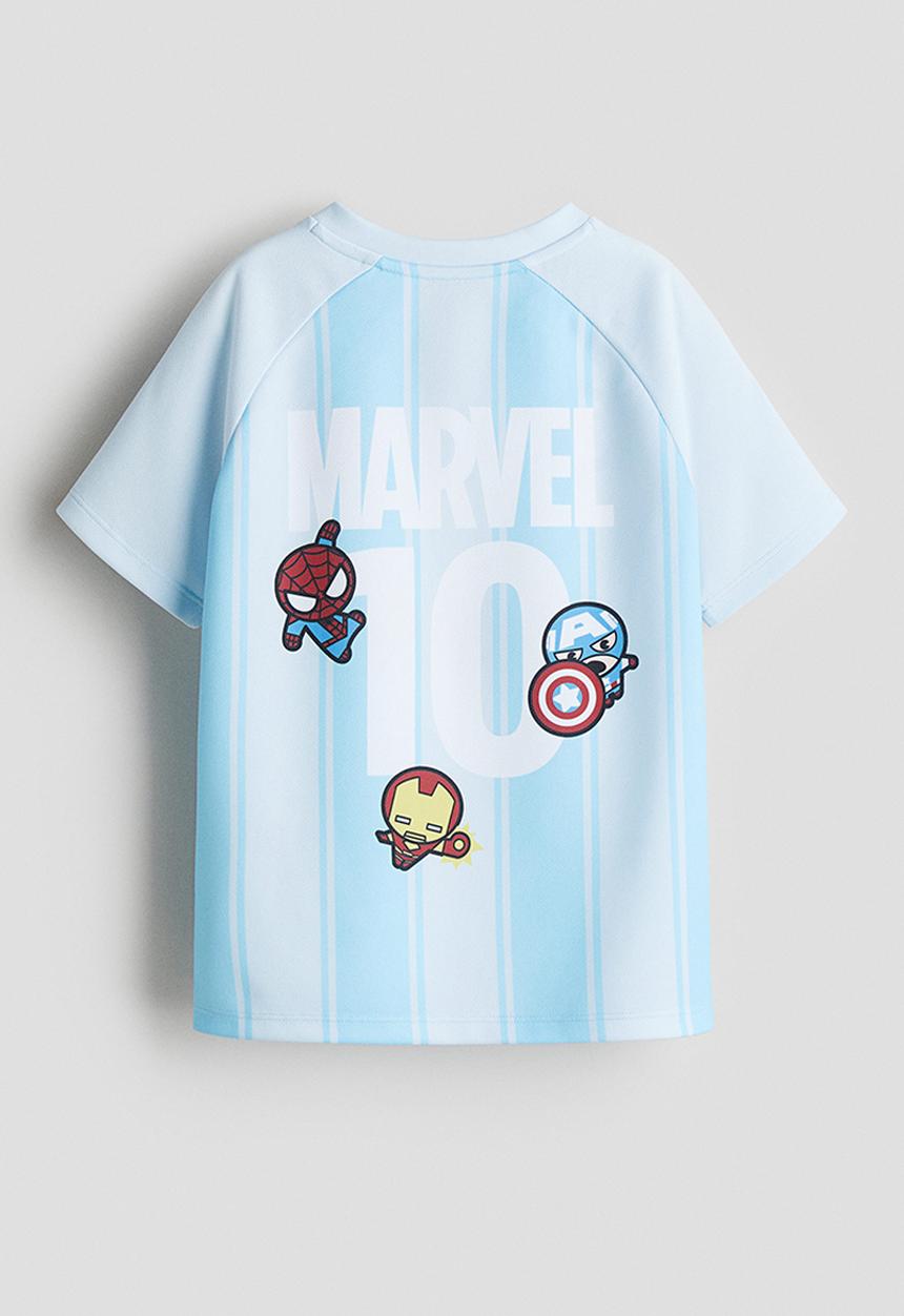 H&M - 2 Piece football set - light blue/marvel