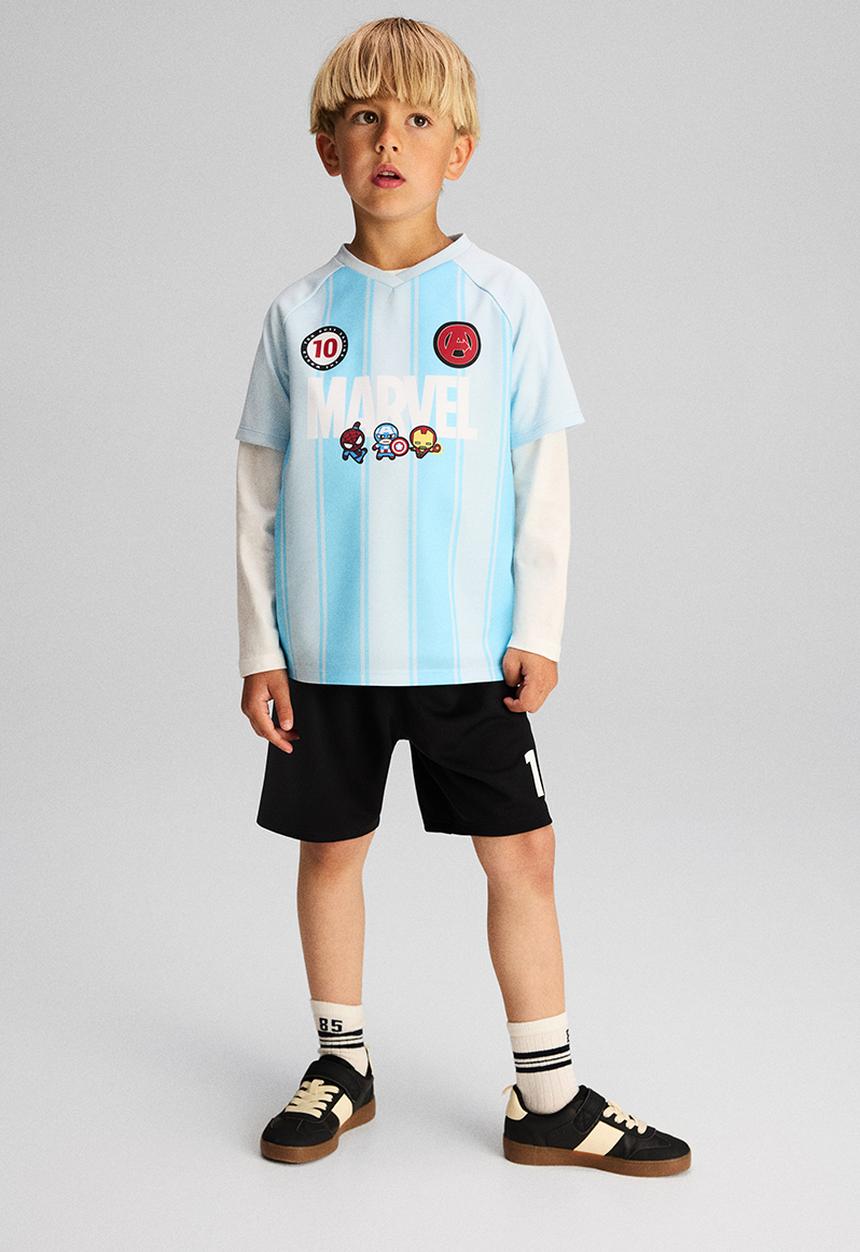 H&M - 2 Piece football set - light blue/marvel