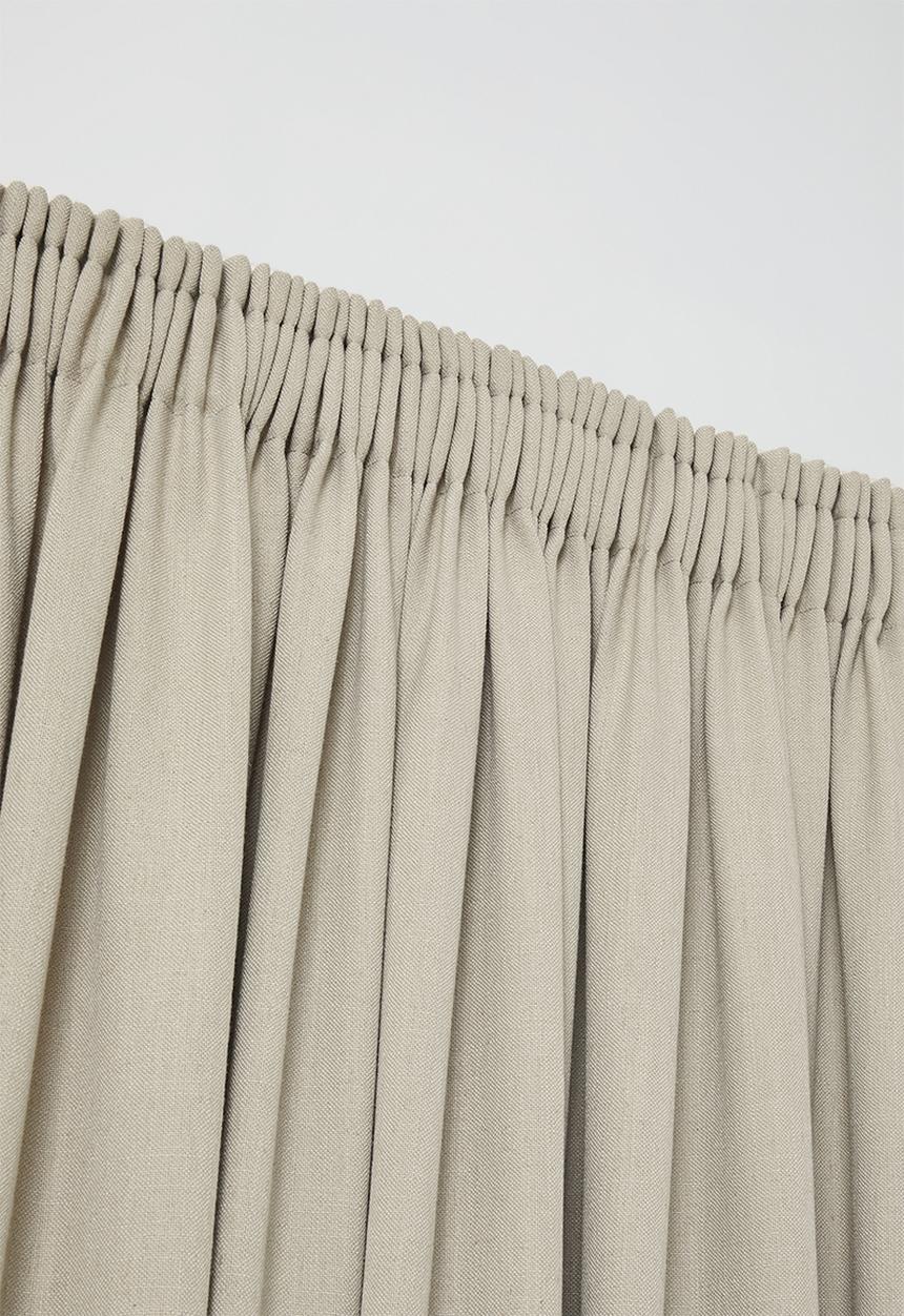 Sixth Floor - Linen Blend Luxe Taped Curtain - Taupe