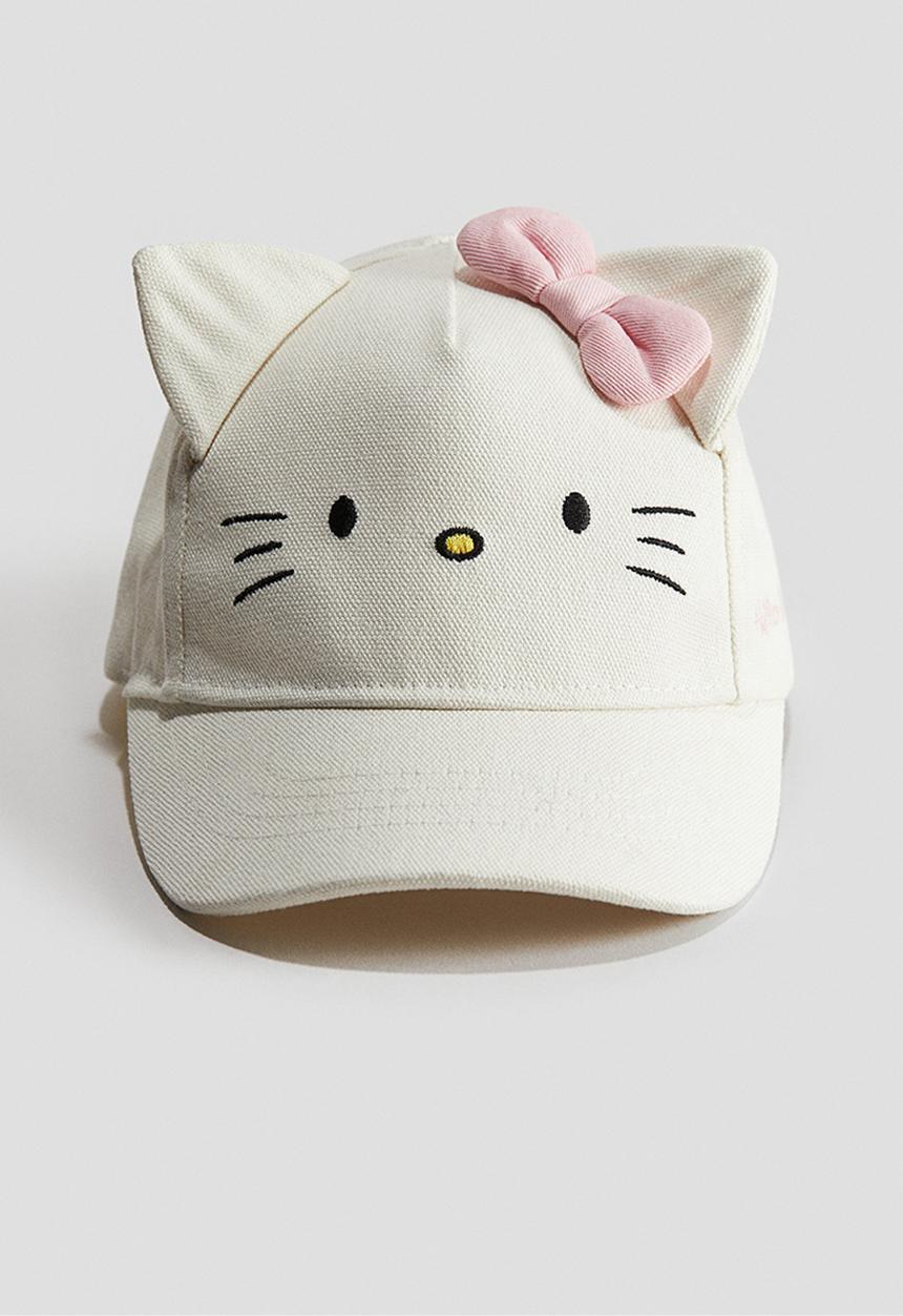 H&M - Cotton cap - cream/hello kitty 