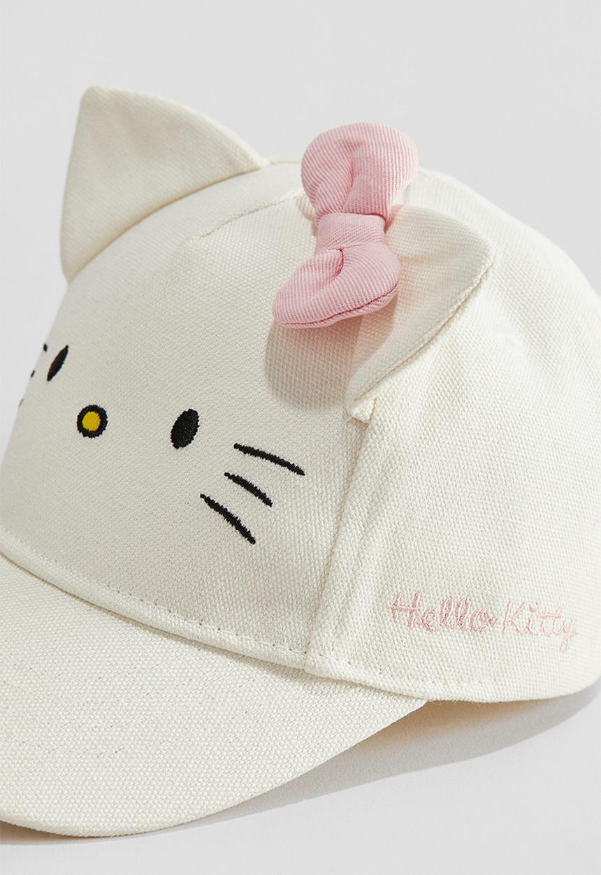 H&M - Cotton cap - cream/hello kitty 