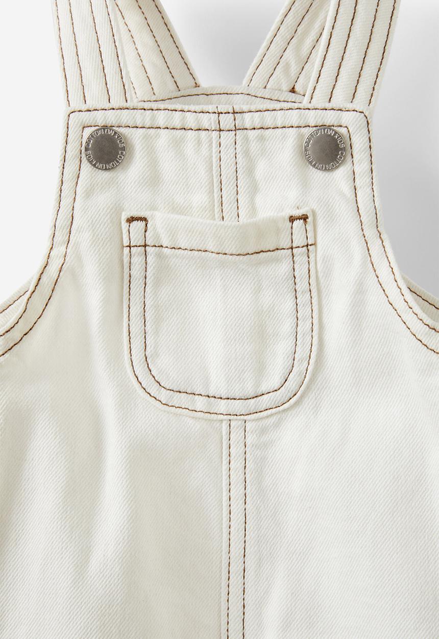 Cotton On -  Elliot denim shortall  -  ecru