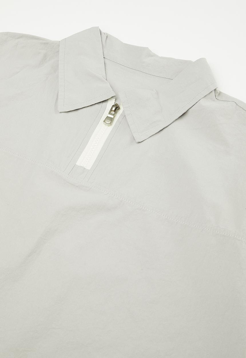 Pop Candy - Zip closure shirt with shorts - light grey