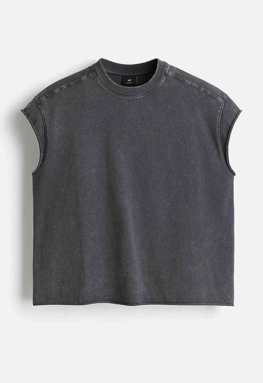 H&M - Oversized fit vest top - dark grey