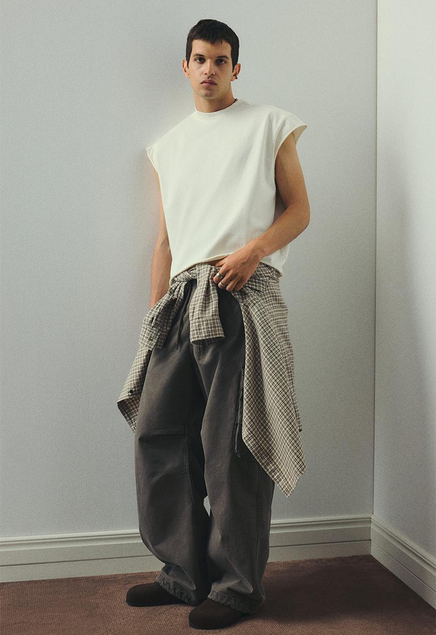 H&M - Oversized fit vest top - white