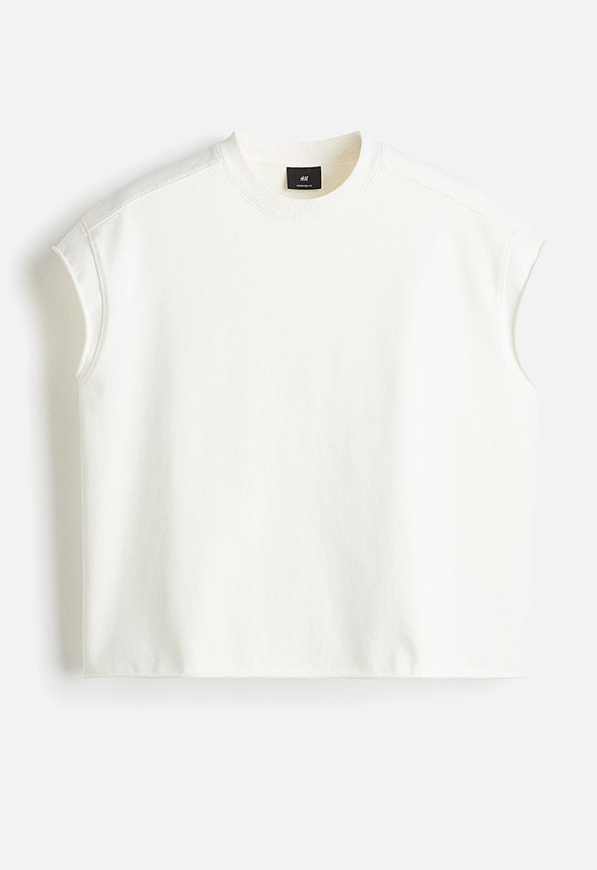 H&M - Oversized fit vest top - white