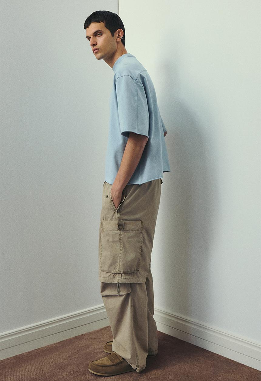 H&M - Oversized fit T-shirt - light blue
