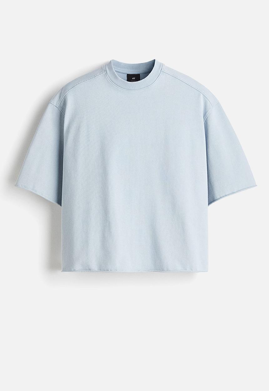 H&M - Oversized fit T-shirt - light blue
